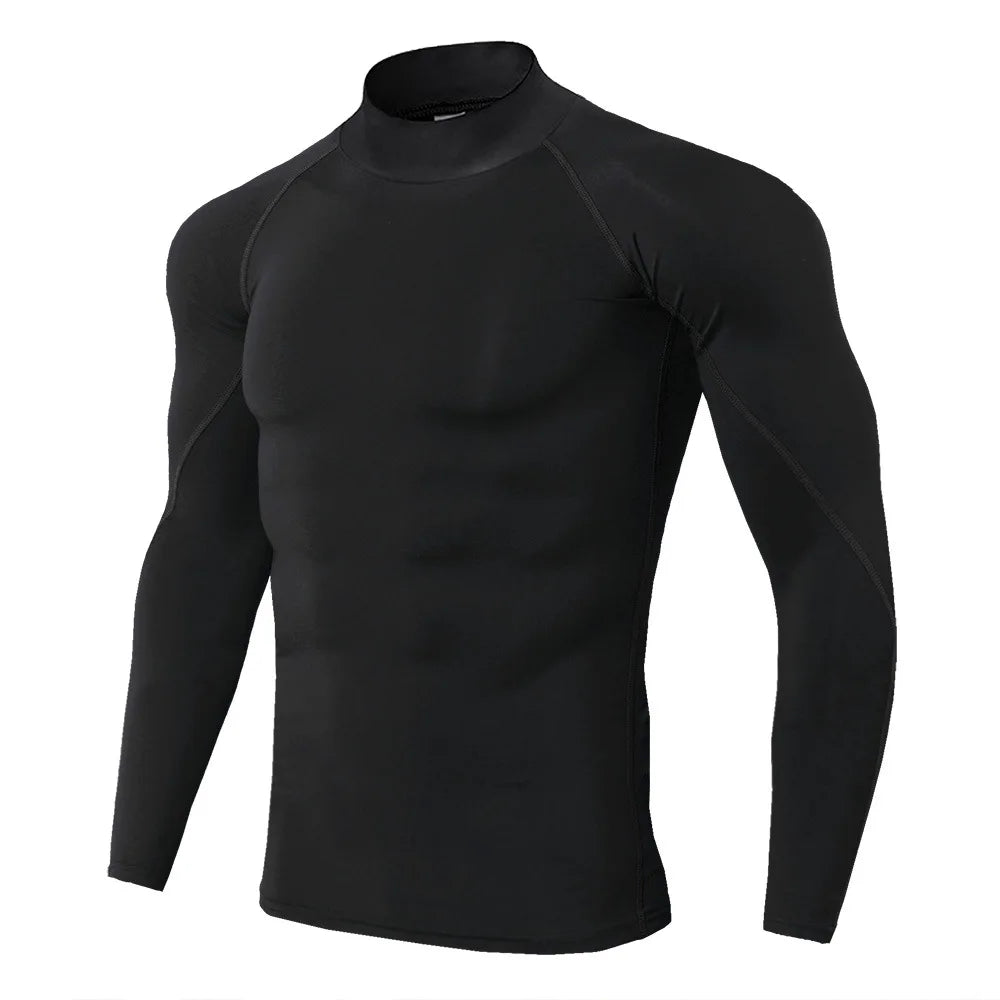 Men Compression Long Sleeve T Shirt Sportswear Male Skinny Tshirt Elastic Track Tracksuit Clothing Gyms Fitness T-shirt For Men