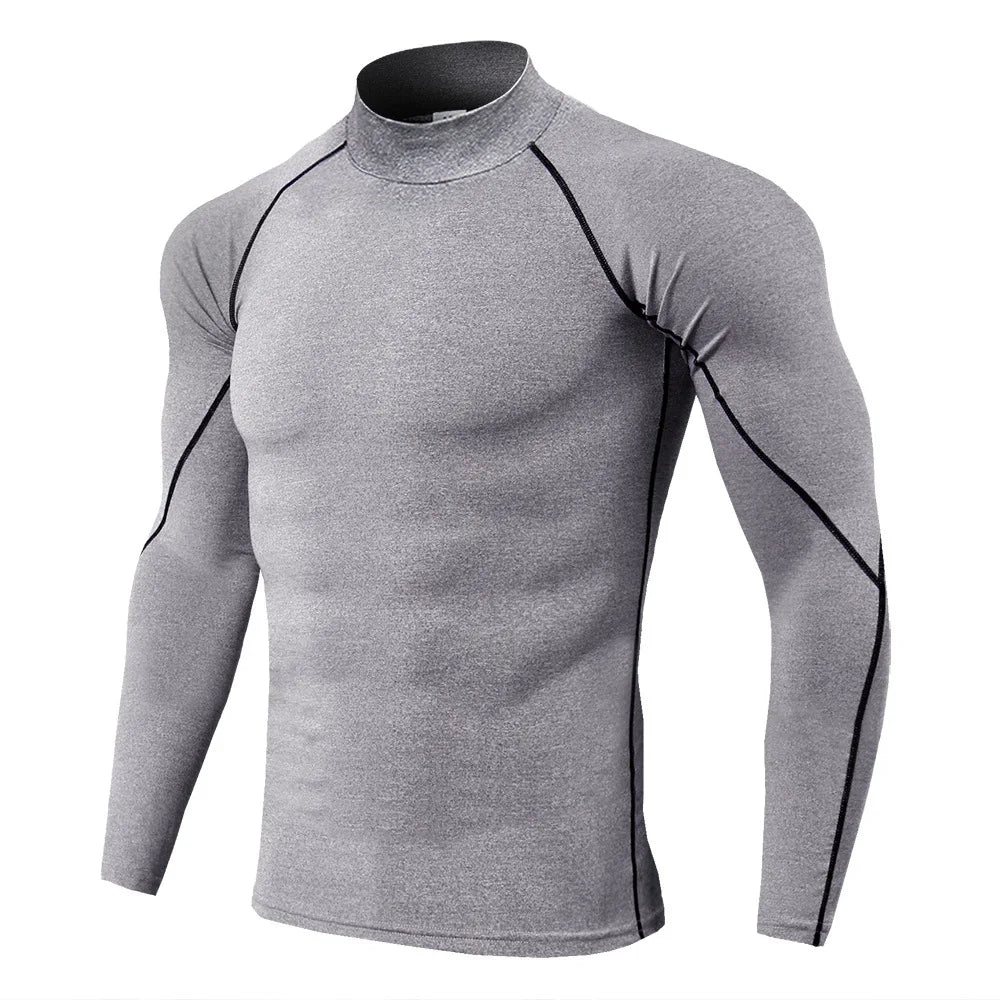 Men Compression Long Sleeve T Shirt Sportswear Male Skinny Tshirt Elastic Track Tracksuit Clothing Gyms Fitness T-shirt For Men